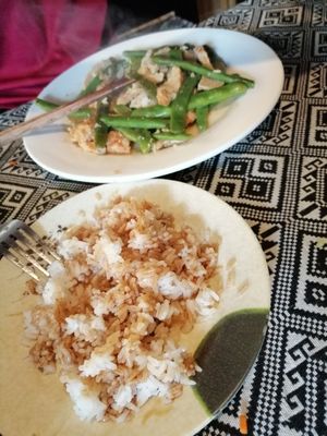 Chicken dish at Sapa Classic Vegan in Sapa