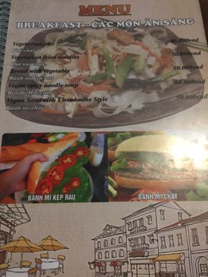 Menu at Sapa Classic Vegan in Sapa
