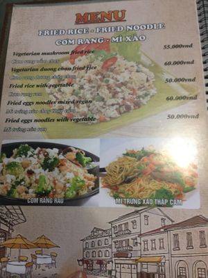 Menu at Sapa Classic Vegan in Sapa