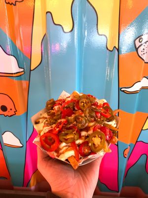 Spicy Loaded Fries 🔥 at Herbivorous in Sheffield