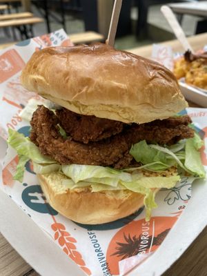 Fried ‘Chicken’ Burger  at Herbivorous in Sheffield
