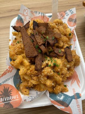 Bacon Mac & Cheese  at Herbivorous in Sheffield