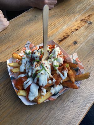 Gf wing & fries  at Herbivorous in Sheffield