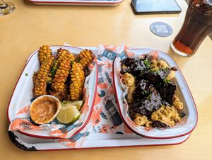 Vegan dishes at Herbivores at Herbivorous in Sheffield