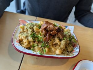 Mac 'n' cheese at Herbivorous in Sheffield