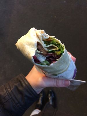 Hoisin Duck Wrap  at Herbivorous in Sheffield