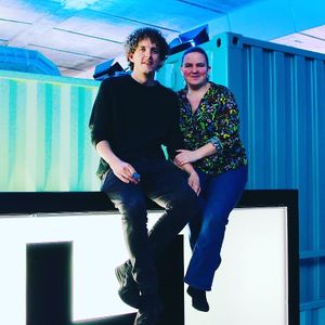 Owners Robyn & Damian at Herbivorous in Sheffield