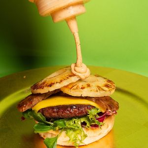 Big Kahuna Burger at Herbivorous in Sheffield