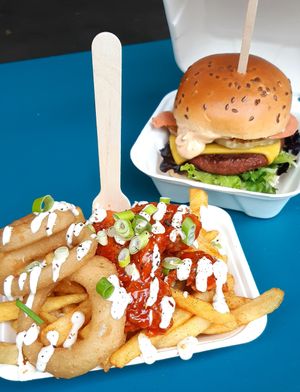 Wings & Rings, Big Kahuna Burger at Herbivorous in Sheffield