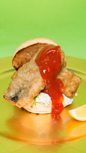 "Fish" Finger Butty at Herbivorous in Sheffield