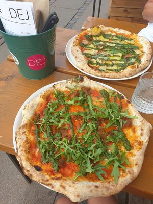 Faux meat and spinach potato at DEJ in Copenhagen