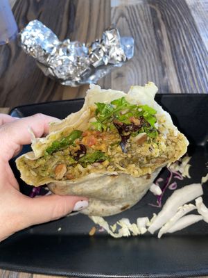 Veggie burrito   at Fire It Up in Naperville