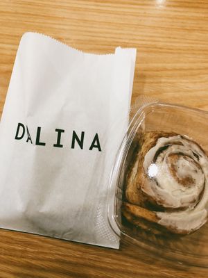 To Die For lemon loaf (in the bag) + Flour Girl Baking cinnamon buns at DALINA in Vancouver