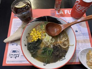 Miso ramen 🍜 .  at Samurai Ramen in Barcelona