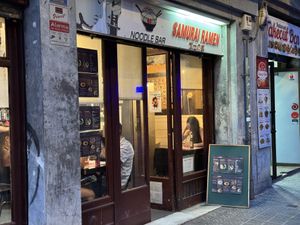 Restaurant/Entrance.  at Samurai Ramen in Barcelona
