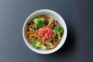 Vegetarian Yakisoba  at Samurai Ramen in Barcelona