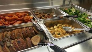 vegan hot bar items.. holiday selection at Co-Opportunity in Santa Monica