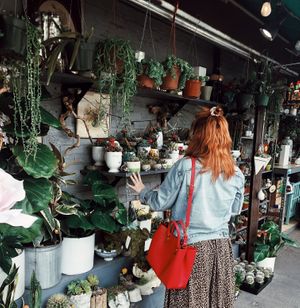 The Jane bag in red at Gunas in Long Island City