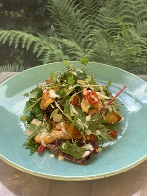 Bang bang halloumi salad at The Selkirk Arms in Kirkcudbright