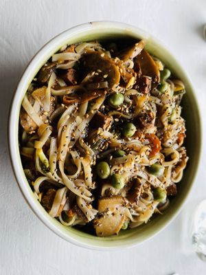 Teriyaki noodles   at Coco Bowl in Salento