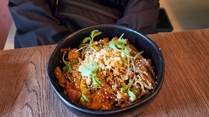 Teriyaki bowl at Coco Bowl in Salento