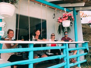 Happy faces at coco bowl at Coco Bowl in Salento