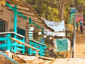 Our place`, just before the stairs of the Viewpoint!!  at Coco Bowl in Salento