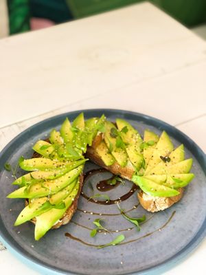 Beautiful & delicious Avo Toast at Coco Bowl in Salento