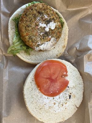 The vegan burger …. ????  at ATH - Bistrot Attica - MT in Athens