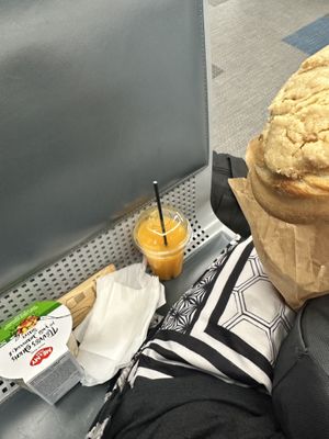 Tahini pie on the right! DELICIOUS, like cinnamon/sugar flavor inside w the tahini on top  at ATH - Bistrot Attica - MT in Athens