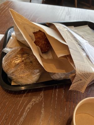 Many different kinds of bread  at Bakery and Table in Hakone