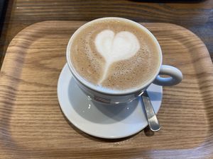Vegan cappuccino   at Bakery and Table in Hakone