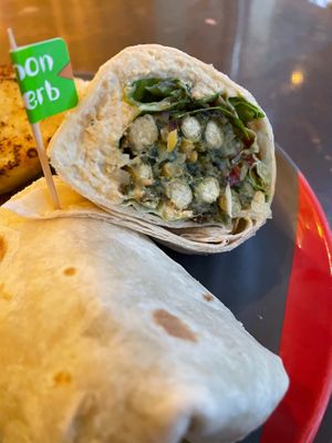 Chickpea wrap at Nando's in Brierley Hill