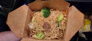Lo Mein with soy beef at Bright Star in Rancho Cucamonga