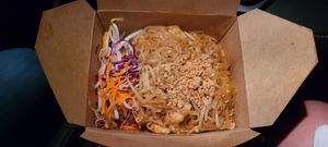 Pad Thai with Soy Shrimp at Bright Star in Rancho Cucamonga