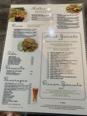 Menu 4 at Bright Star in Rancho Cucamonga