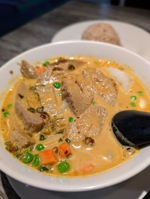 Yellow curry with seitan at Bright Star in Rancho Cucamonga