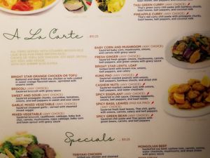 Menu at Bright Star in Rancho Cucamonga