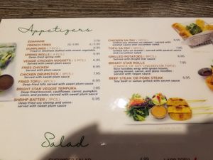 Menu at Bright Star in Rancho Cucamonga