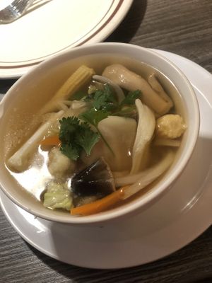 Vegetable soup  at Bright Star in Rancho Cucamonga