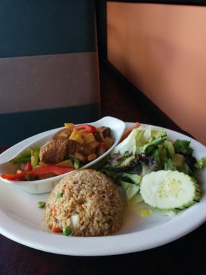 kung pao with 'pork' at Bright Star in Rancho Cucamonga