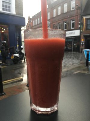 Strawberry Shake  at Creams Cafe in Windsor