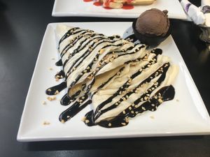 Crepe at Creams Cafe in Windsor