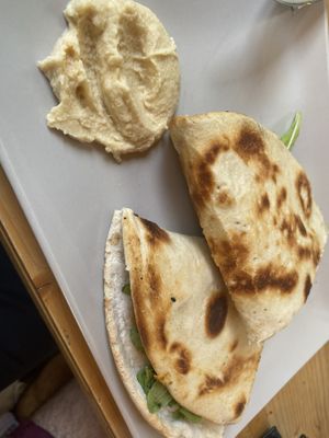 Vegane Manakish  at elbén am Aasee in Muenster