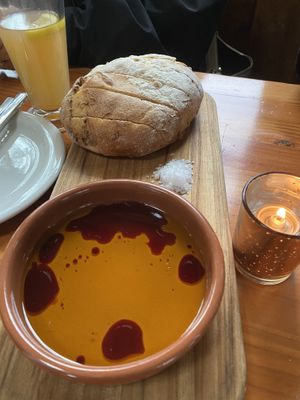 Ciabatta (comes with butter, vegan option is oil & balsamic vinegar) SO incredibly soft, warm, and fresh   at Doe Bay Cafe in Orcas Island