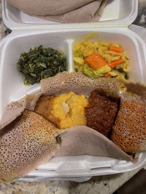 vegan combo   at Awash in San Diego