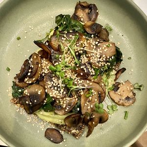 Vegan and gluten-free avocado toast  at Me Kolonaki in Athens