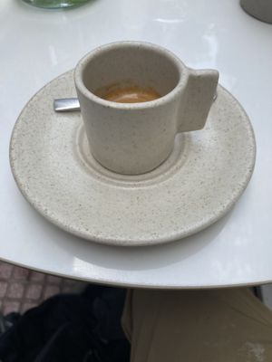 Coffee in “Cycladic” cup at Me Kolonaki in Athens
