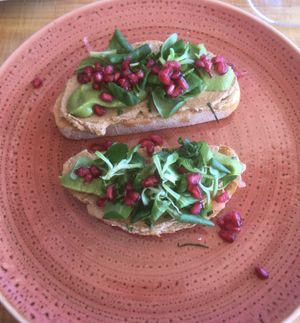 Vegan Toast   at Natural Point in Ibiza