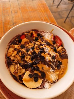 Acai bowl at Natural Point in Ibiza